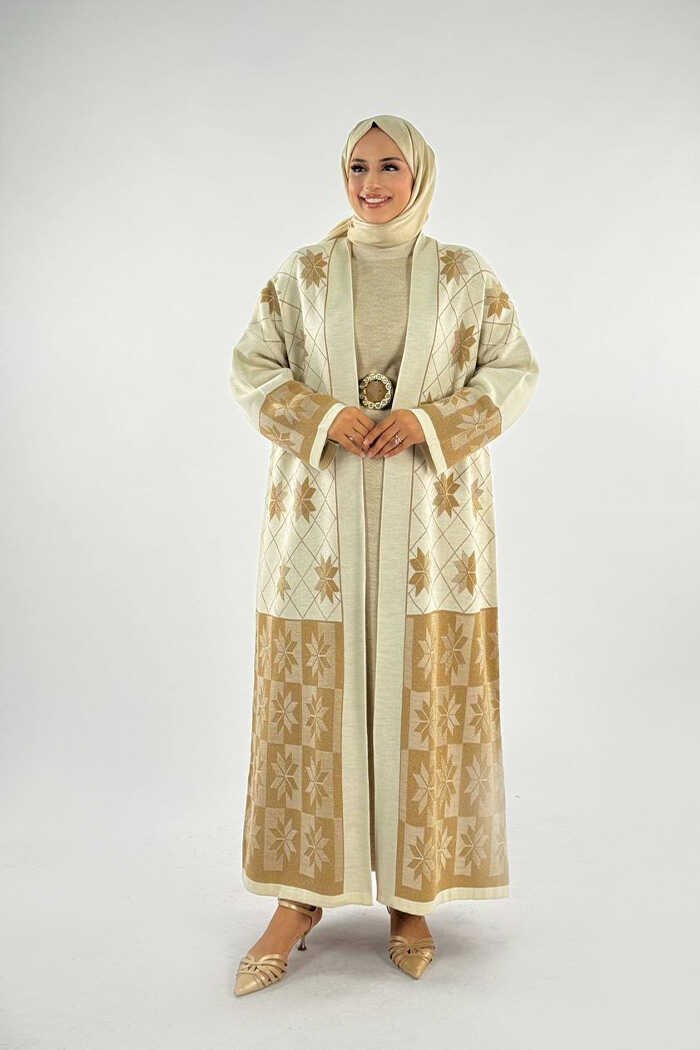 long knit cardigan