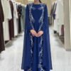 Luxurious Evening Dresses Plus Size Cape Sleeve Gown|3958 13 Luxurious Evening Dresses Plus Size Cape Sleeve Gown|3958 - Image 6