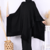 ❄️ Majestic Luxe Hijab Abays|Fur Detailed Knitwear Poncho|9206 - Image 7