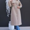 Henna Quilted Coat Claret Red - Image 10