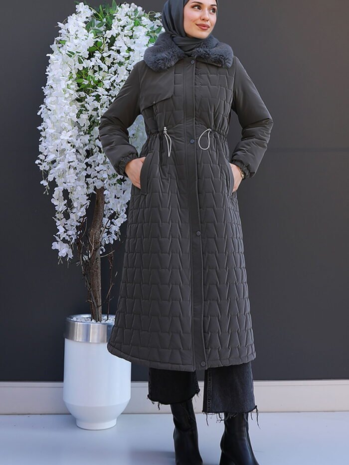 Lotus Coat Dark Gray