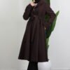 Pleated Detail Coat Cream - Image 6