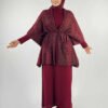Ultimate Pocket Poncho|Chic Glitter-Detail Winter Layer|18332 - Image 5