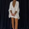 Ultimate Pocket Poncho|Chic Glitter-Detail Winter Layer|18332 - Image 3