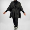 Ultimate Pocket Poncho|Chic Glitter-Detail Winter Layer|18332 - Image 9
