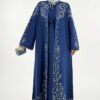 Glittery Patterned Cardigan 18303 Black-Silver - Image 5