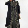 Glittery Patterned Cardigan 18303 Black-Silver - Image 6