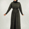 Glittery Knit Dress 18315 Emerald - Image 13