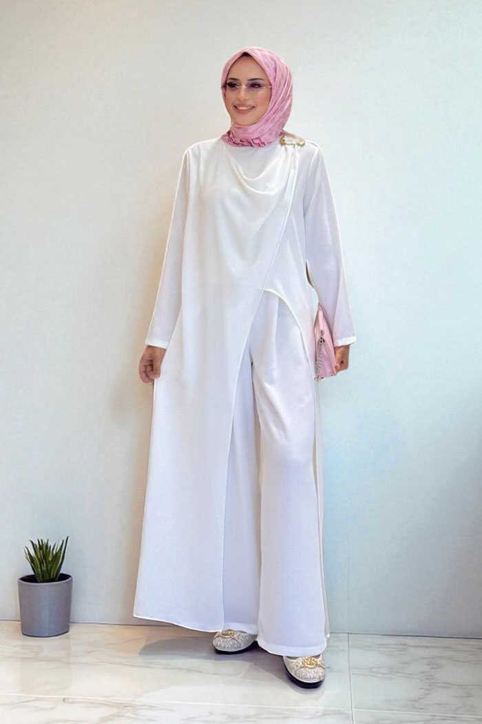trouser suits for mother of the bride| 8698 - 40 , Ecru