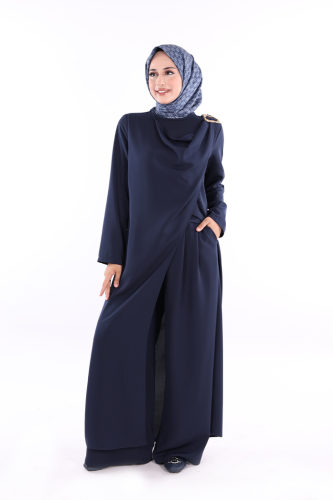 trouser suits for mother of the bride| 8698 - 48 , Blue