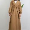 Long 6-Button Coat, Milk Coffee - Image 3