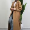 Long 6-Button Coat, Milk Coffee - Image 4
