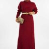 Half Turtleneck Dress 18300 Emerald - Image 5