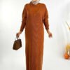 Half Turtleneck Dress 18300 Emerald - Image 8