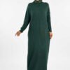 yarim balikci yaka elbise 18300 zumrut triko elbise bym fashion 58875 11 B