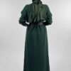 Half Turtleneck Dress 18300 Emerald - Image 2