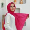 2019 Chiffon Scarf Light Powder Pink - Image 7