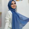 2019 Chiffon Scarf Light Powder Pink - Image 12