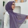 2019 Chiffon Scarf Light Powder Pink - Image 16