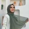 2019 Chiffon Scarf Light Powder Pink - Image 17