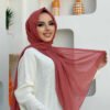 2019 Chiffon Scarf Light Powder Pink - Image 18