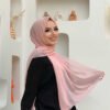 2019 Chiffon Scarf Light Powder Pink - Image 19