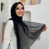 2019 Chiffon Scarf Light Powder Pink - Image 20