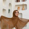 2019 Chiffon Scarf Light Powder Pink - Image 22