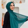 2019 Chiffon Scarf Light Powder Pink - Image 25