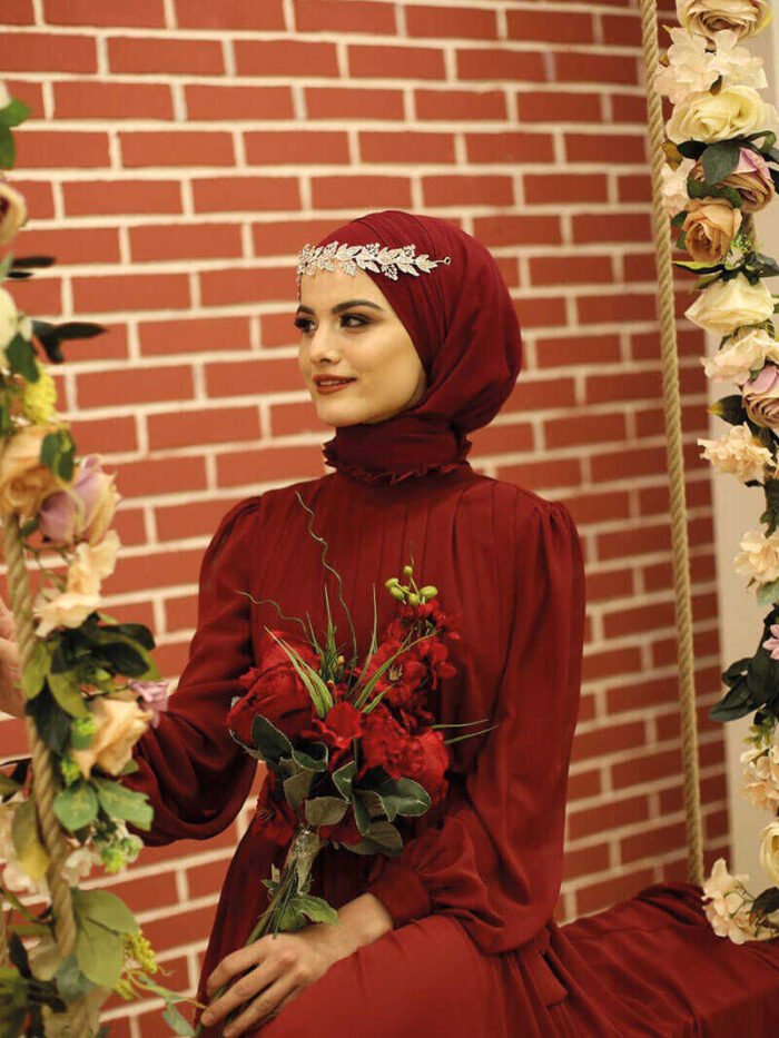 2020 Chiffon Scarf Burgundy