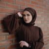 2020 Chiffon Scarf Burgundy - Image 4