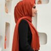 2024 Kobe Satin Shawl, Tile - Image 4
