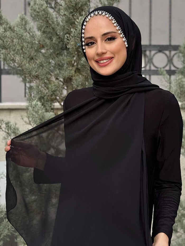 Beaded Shawl 2028 Black