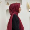 2060 Glitter Scarf Burgundy - Image 2