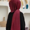 2060 Glitter Scarf Burgundy - Image 4