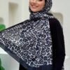 Leopard Print Scarf 2067 Burgundy - Image 3