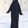 Self-Veiled Soufflé Jilbab 6032 Navy Blue - Image 11