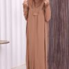 Self-Veiled Soufflé Jilbab 6032 Navy Blue - Image 12