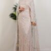 Stone Embellished Evening Dress Navy Blue - Image 10