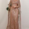 Embellished Evening Dress Navy Blue - Image 13