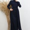 Tulle Evening Dress Navy Blue - Image 3