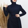 Tulle Evening Dress Navy Blue - Image 5