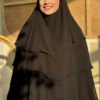 Veiled 3-Layer Chiffon Soufflé Shawl 6012 Black 21 bym12 sufle siyah sal bym fashion 51029 96 B