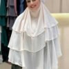 Veiled 3-Layer Chiffon Soufflé Shawl 6012 Black 41 Veiled 3-Layer Chiffon Soufflé Shawl 6012 Black - Image 19