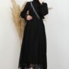 Silver Chain Detail Dress Black 19 Detail Dress Black