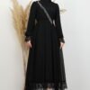 Silver Chain Detail Dress Black 15 Silver Chain Detail Dress Black - Image 4