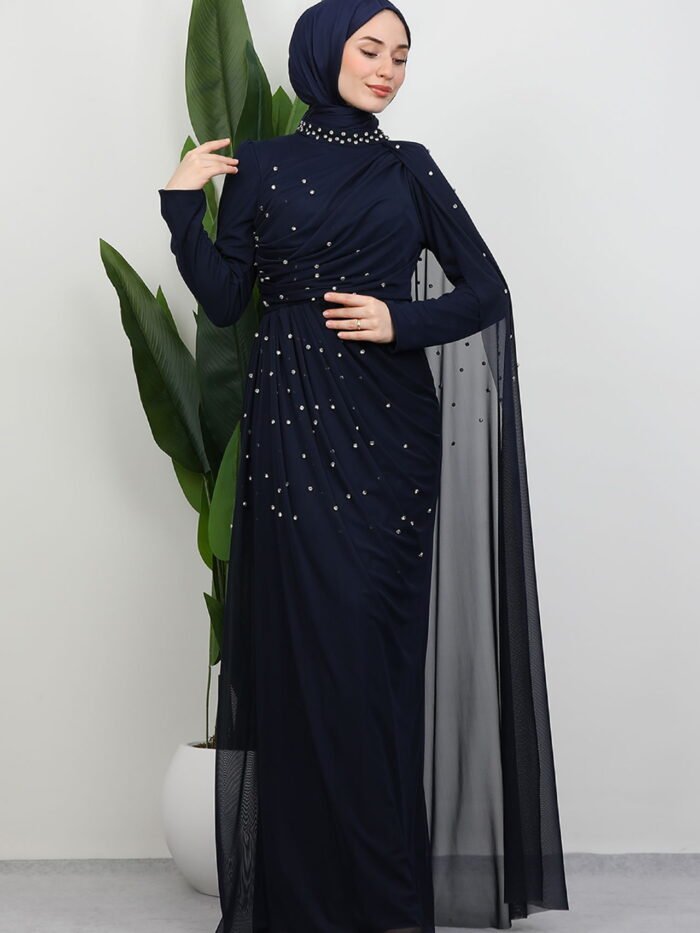 Alternative view of luxury Evening Dresses Navy Blue