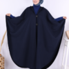 Cashmere Poncho 70037 Navy Blue 16 kase panco 70037 lacivert tesettur panco bym fashion 60561 11 K
