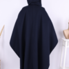 Cashmere Poncho 70037 Navy Blue - Image 7