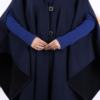 Cashmere Poncho 70037 Navy Blue - Image 18